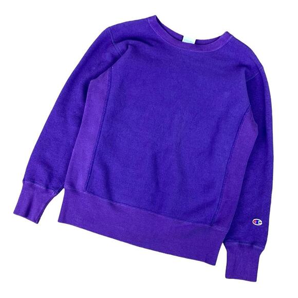 Vintage 70s Champion Reverse Weave Mens Size M Purple Sweatshirt